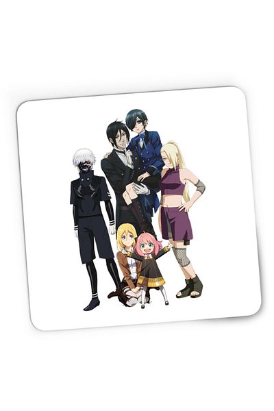 OEM Mousepad Gaming Black Butler Naruto Tokyo Ghoul Kaneki, 21x19 см