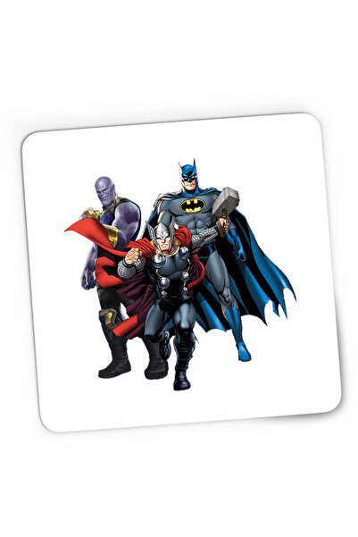 OEM Mousepad Gaming Thor Batman Thanos American Comics Action, 21x19 см