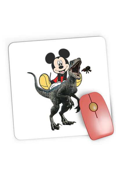 OEM Mousepad Gaming Jurassic Park Mickey Mouse Minecraft Spider Eat, 21x19 см