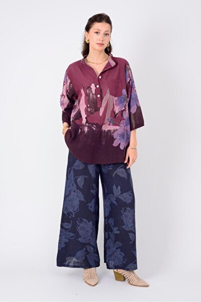 Park Moda 15455F-68 ΠΟΥΚΑΜΙΣΟ ΜΕ ΣΧΕΔΙΟ ΛΟΥΛΟΥΔΙΩΝ SPLASH