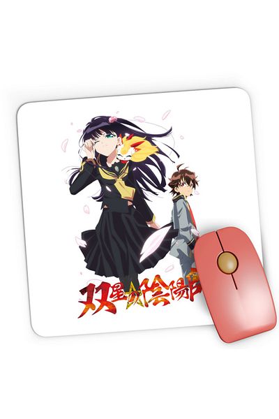 OEM Mousepad Gaming Twin Star Exorcists Sakura Spring School Life, 21x19 см
