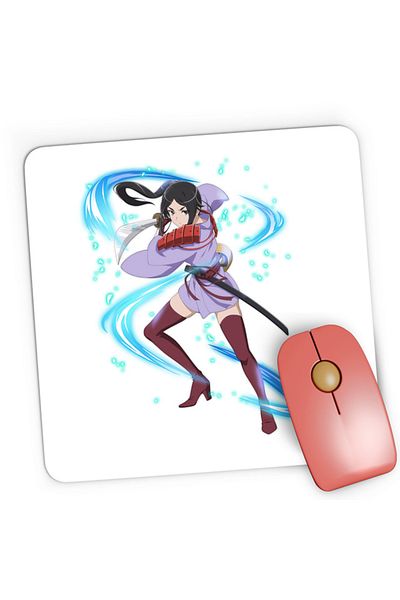OEM Mousepad Gaming DanMachi Yamato Mikoto Japanese Mood Katana Samurai, 21x19 cm