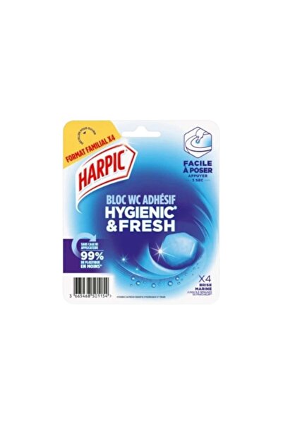 Harpic Toilet Freshener Adhesive 4x12 Marine Breeze