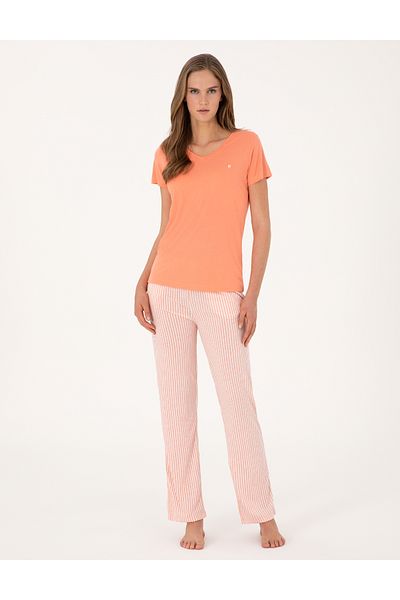 Pierre Cardin Salmon Short-Sleeved Pajama Set 50319002-Vr204