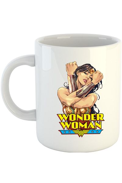 OEM Cana Wonder Woman Logo Stunning Comics, alba, 330 ml