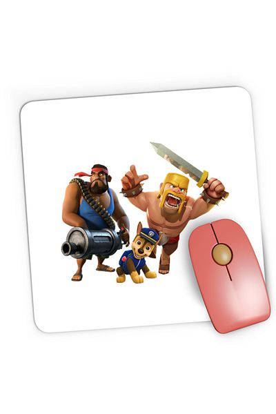 OEM Mousepad Gaming Clash of Clans Paw Patrol Brawl Stars Puppy Duty Loyal, 21x19 см