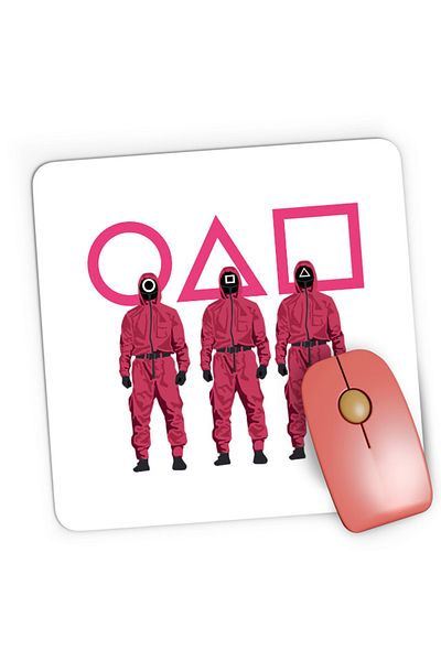 OEM Mousepad Gaming Squid Game Netflix Children Hardship Korean Drama, 21x19 см