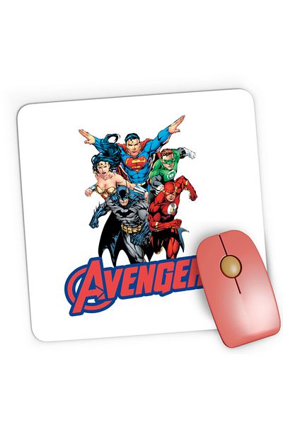 OEM Mousepad Gaming Wonder Woman Avangers Batman Flash, 21x19 см
