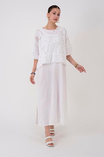 Park Moda 11197 LOVA ΑΝΟΙΧΤΟ ΚΕΝΤΗΜΕΝΟ ΦΟΡΕΜΑ ΜΕ ΛΕΠΤΟΜΕΡΗ ΔΙΠΛΟ