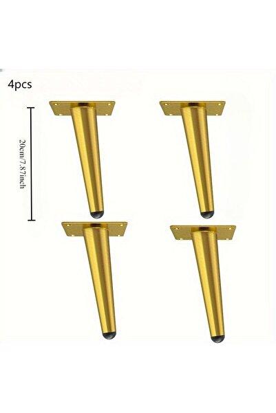 Choice8 4pcs20cmGoldOblique 4pcs Furniture Legs Oblique Conical Metal Legs Ma...