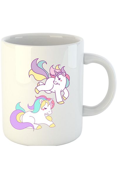 OEM Cana Unicorn Squad Stars Horse Love Animals, alba, 330 ml