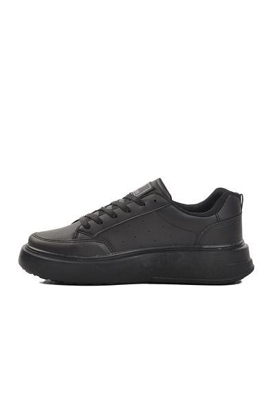 AYK'S Black Genuine Leather Women's Sports Shoes 148 g