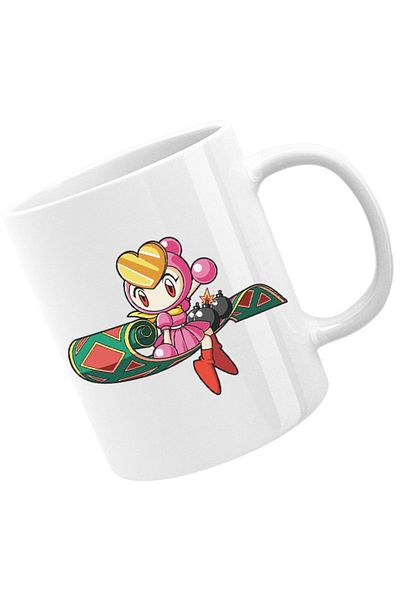 OEM Cana Bomberman Girl Fly Carpet Game Mode Sega, alba, 330 ml