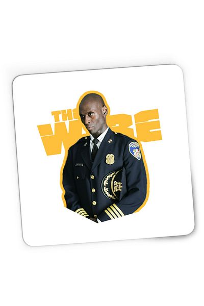 OEM Mousepad Gaming The Wire Lt. Cedric Daniels Lance Reddick Army Drama, 21x19 см