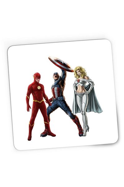 OEM Mousepad Gaming Flash Emma Frost The Avengers Fight Captain Multiverse, 21x19 см