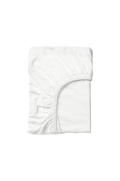 Kotonia Home bed cover - Jersey, white, 1 person, 100% cotton, for mattress 100x200+20 cm
