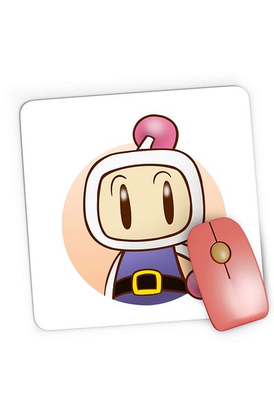 OEM Bomberman Hudson Soft Bandai Bakudan Otoko Gaming Mousepad, 21x19 cm