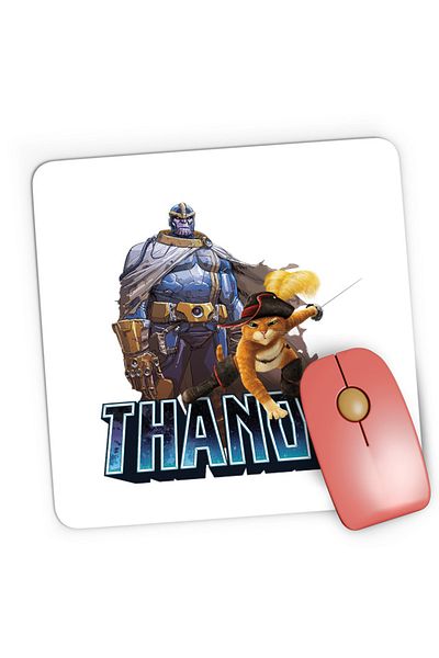 OEM Mousepad Gaming Thanos DC Anti Hero Shrek Cat Boots, 21x19 см