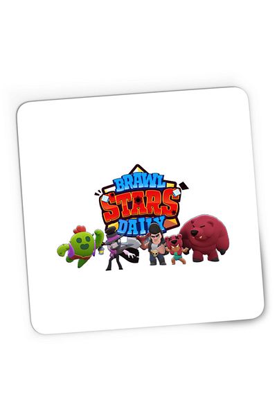 OEM Mousepad Gaming Brawl Stars Logo Heroes Battle Royale Zone Diversity, 21x19 см