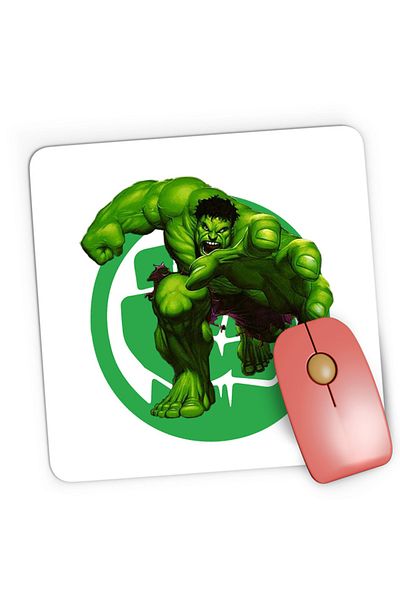 OEM Mousepad Gaming Hulk Logo Icon Fist Power Comics, 21x19 см