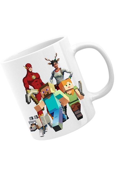 OEM Cana Minecraft Dog Couple Fortnite Flash, alba, 330 ml