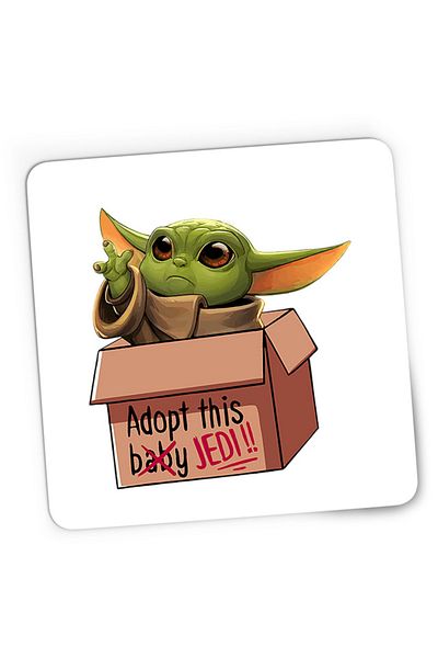 OEM Mousepad Gaming Baby Yoda Adopt Alien Star Wars, 21x19 см