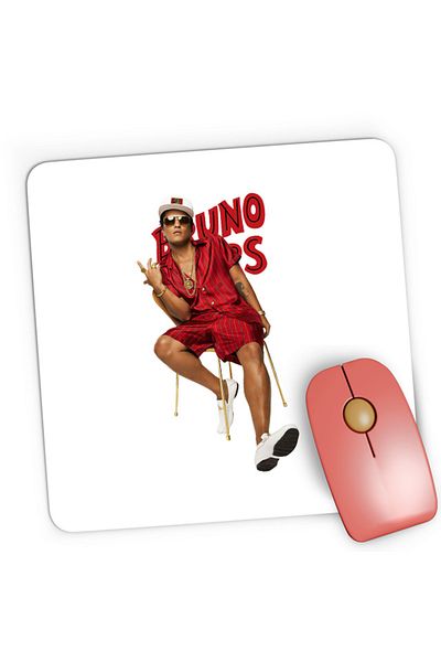 OEM Mousepad Gaming Bruno Mars Peter Gene Hernandez American Singer, 21x19 см