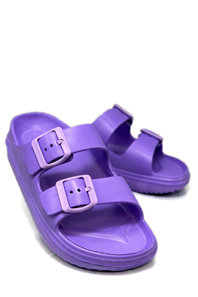 sermoda Διπλή πόρπη Ελαφρύ Eva Summer Beach Slippers Παντόφλες πισίνας Παντόφλες νιπτήρα Μωβ