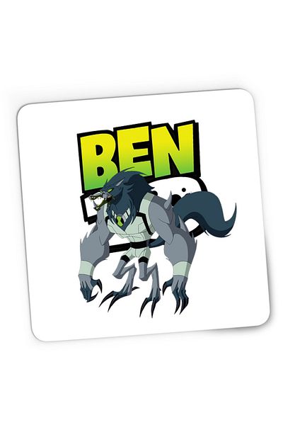 OEM Ben10 Wolf Logo Cartoon Alien Gaming Mousepad, 21x19 cm