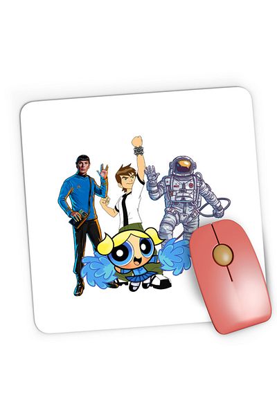 OEM Ben10 Nasa Astronaut Star Trek Bubble Gaming Mousepad, 21x19 cm