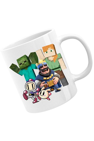 OEM Cana Minecraft Brawl Stars Bomberman Kawaii Open World, alba, 330 ml