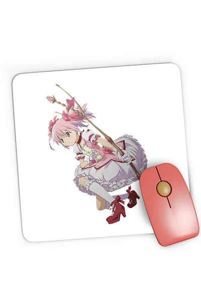 OEM Mousepad Gaming Madoka Magica Kaname Bow Fine Girl, 21x19 см
