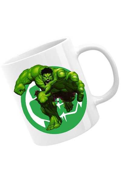 OEM Cana Hulk Logo Icon Fist Power Comics, alba, 330 ml