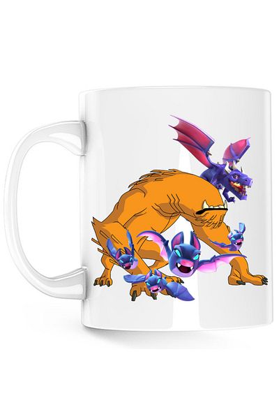 OEM Cana Ben10 Clash Royale Clash of Clans Bat Dragon Alien, alba, 330 ml