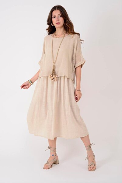 Park Moda 19056 ΦΟΡΕΜΑ ΛΙΝΟ ΔΙΠΛΗΣ ΣΤΡΟΓΓΥΛΗΣ