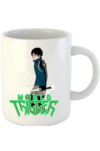 OEM Cana World Trigger Mikumo Osamu Glasses Anime, alba, 330 ml