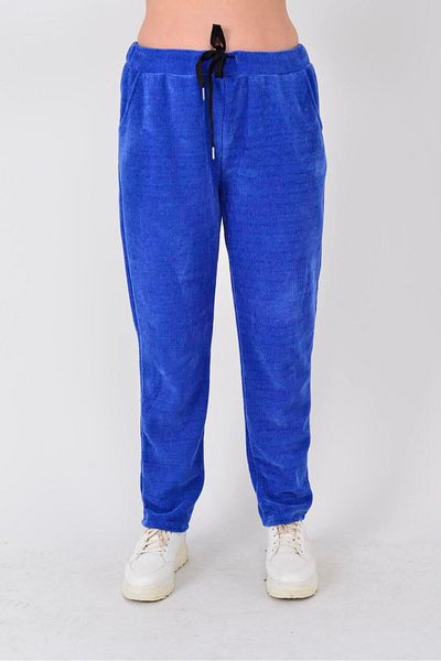 Park Moda 8481 Pocket Detailed Velour Pants