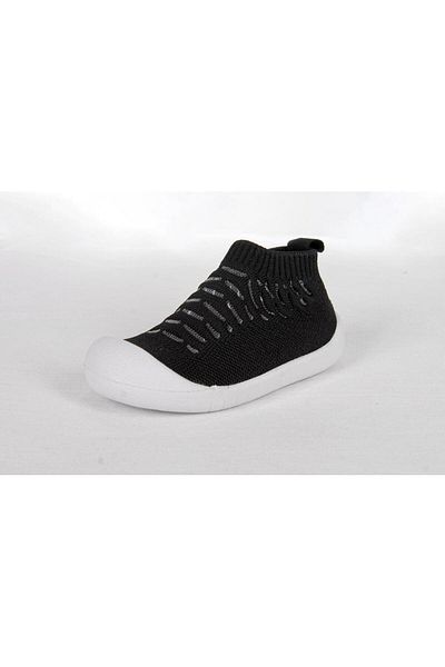 BYŞ Moda İnci Bebe Pantofi pentru copii și bebeluși cu talpă ortopedică anti-alunecare BLACK