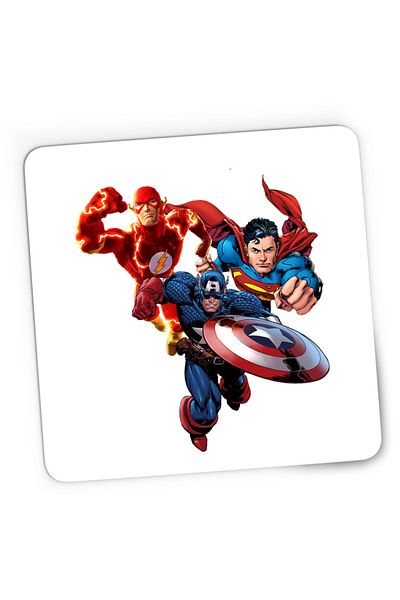 OEM Mousepad Gaming Flash Captain America Superman Fly Mystery Supranatural, 21x19 см