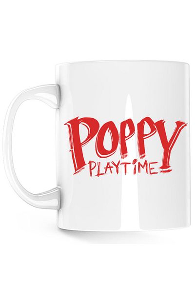 OEM Cana Huggy Wuggy Logo Poppy Playtime RPG Horror House, alba, 330 ml