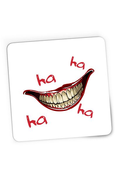 OEM Mousepad Gaming Joker Smile Laugh Psychopath Hurt Lips Self Defense, 21x19 см