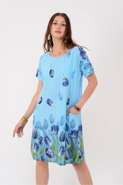 Park Moda 51017 Tulip Pattern Short Dress