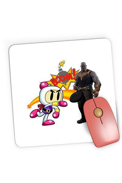 OEM Mousepad Gaming Thanos Bomberman Accident Hurt, 21x19 см