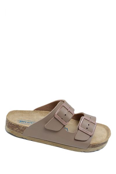 Kifidis KS10260SJ Kifidis-Kids Soft Step Παιδικές Παντόφλες Μανιτάρι Διπλές Ταινίες 30-35 46 - Mink