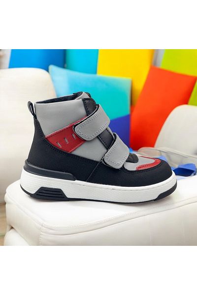 JOJO KIDS παιδικές ορθοπεδικές μπότες, 100% 100 γνήσιες δερμάτινες μπότες, αδιάβροχες, μπότες velcro, αντιολισθητική σόλα