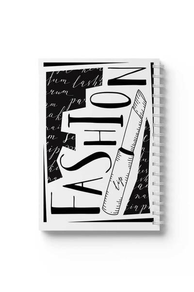 LOWHA دفتر ملاحظات حلزوني مع غلافين أمامي وخلفي صلبين بتصميم أزياء