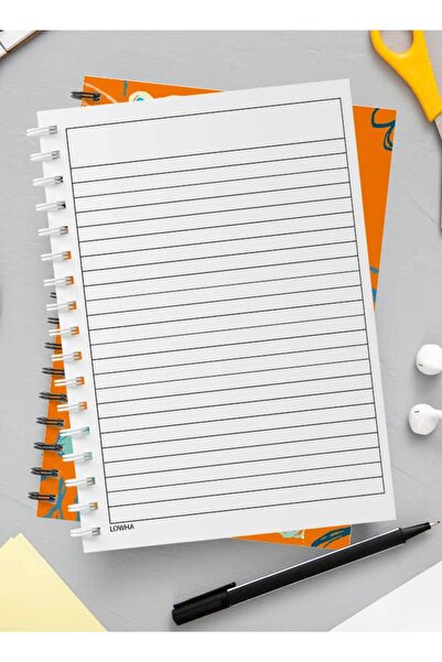 LOWHA Spiral Notebook with Front and Back Hard Covers Featuring Echinacea Flower Design