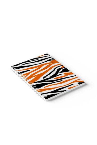 LOWHA دفتر ملاحظات حلزوني مع غلافين أمامي وخلفي صلبين بتصميم أشكال