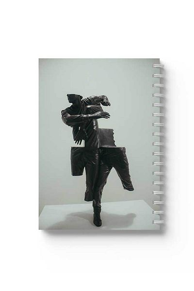 LOWHA Spiral Notebook with Front and Back Hard Covers Featuring Parted Design