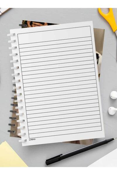 LOWHA دفتر ملاحظات حلزوني مع غلافين أمامي وخلفي صلبين بتصميم "إنها مثل القمر"